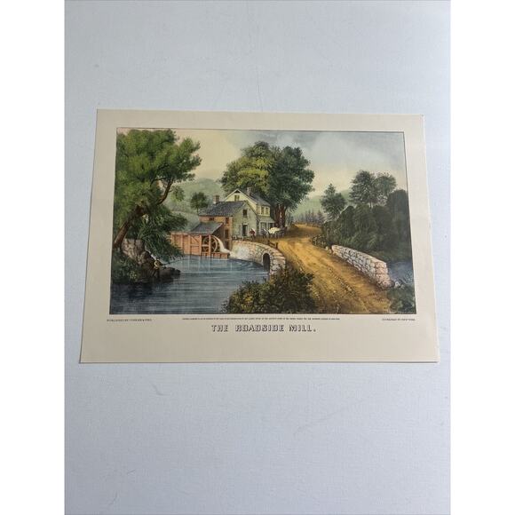 Currier & Ives Print Lot of 12 - Orig. Folder 9" x 12" Reprints Wall Art Vintage - Picture 6 of 16